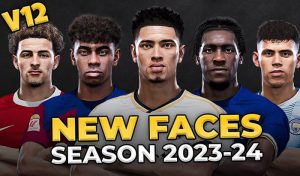 فیس پک New Facepack V12 Season 2023/24 برای PES 2021