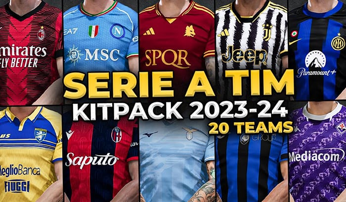 فول کیت پک 23/24 Serie A برای PES 2021