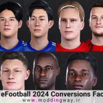 فیس پک V6 تبدیلی eFootball 2024 برای PES 2021
