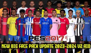 فیس پک New BIG Facepack v2 AIO برای PES 2017