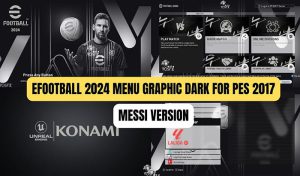 منو گرافیکی Dark Version MESSI برای PES 2017