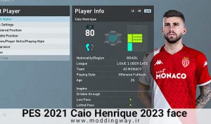 فیس Caio Henrique برای PES 2021
