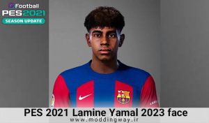 فیس Lamine Yamal برای PES 2021