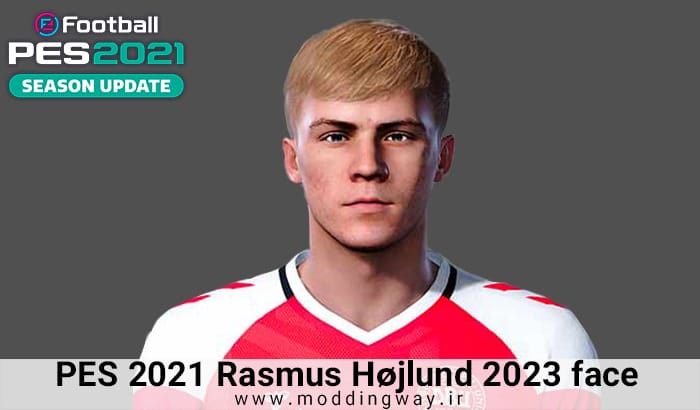 فیس Rasmus Højlund برای PES 2021