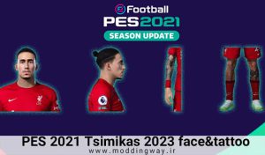 فیس Tsimikas تبدیلی از eFootball 2024 برای PES 2021