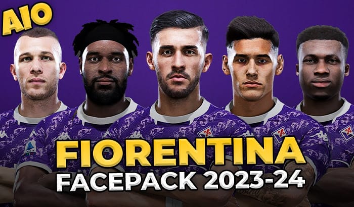 فیس پک ACF Fiorentina 23/24 برای PES 2021