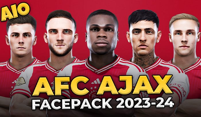 فیس پک AFC Ajax 23/24 برای PES 2021