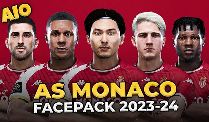 فیس پک AS Monaco 23/24 برای PES 2021