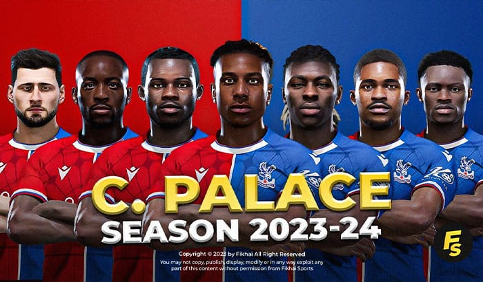 فیس پک Crystal Palace FC 23/24 برای PES 2021