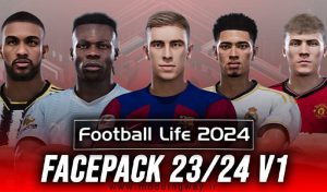 فیس پک European Facepack 23/24 برای PES 2021