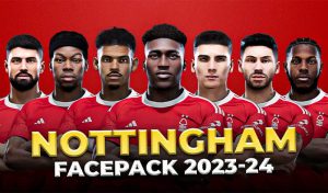 فیس پک Nottingham Forest 23/24 برای PES 2021