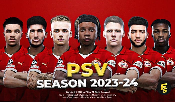 فیس پک PSV Eindhoven 23/24 برای PES 2021