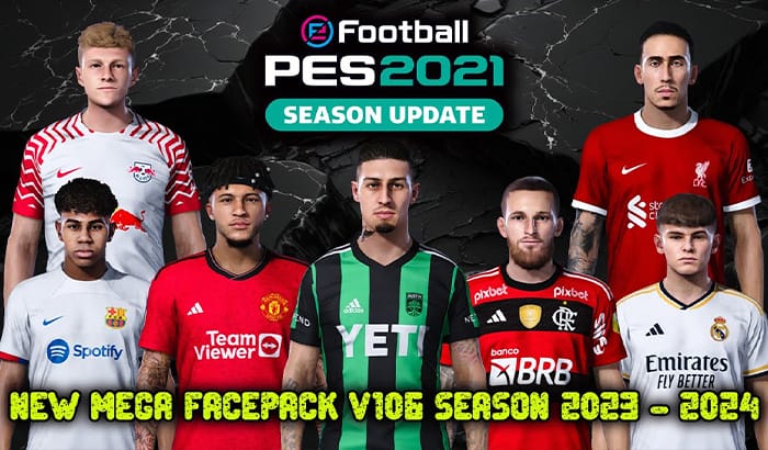 فیس پک new season 23/24 v106 برای PES 2021
