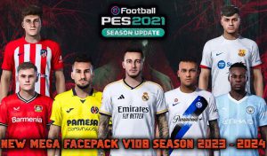 فیس پک new season 23/24 v108 برای PES 2021