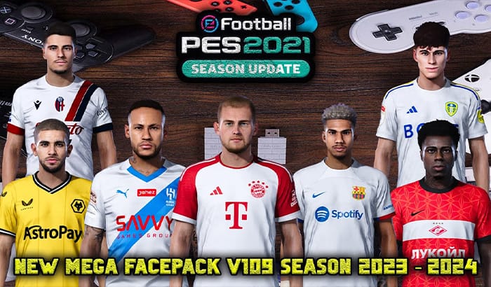 فیس پک new season 23/24 v109 برای PES 2021