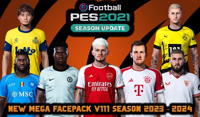 فیس پک new season 23/24 v111 برای PES 2021
