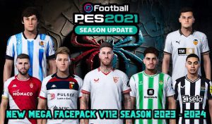 فیس پک new season 23/24 v112 برای PES 2021