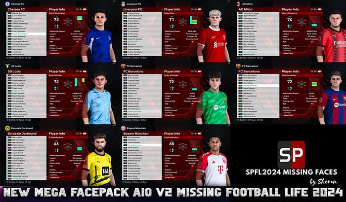 مگا فیس پک Mega Facepack AIO v2 Missing برای PES 2021