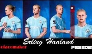فیس Erling Haaland برای PES 2021