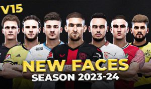 فیس پک New Facepack V15 Season 2023/24 برای PES 2021
