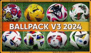 دانلود پک توپ Ball pack 2023/2024 برای PES 2017 - ورژن 3