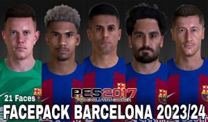 فیس پک FC Barcelona برای PES 2017