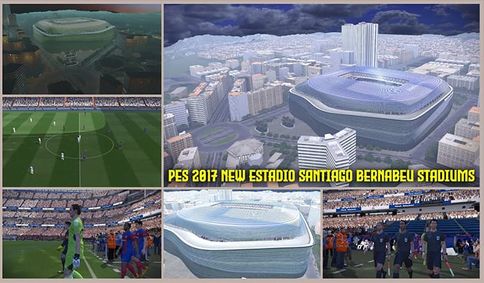استادیوم Santiago Bernabeu 2024 برای PES 2017