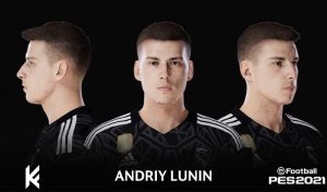 فیس Andriy Lunin برای PES 2021