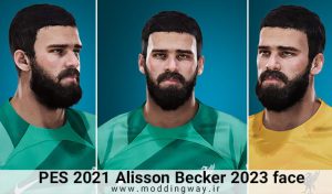 فیس Alisson Becker برای PES 2021 - آپدیت 6 آذر 1402