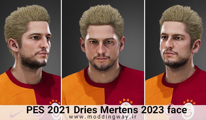 فیس Dries Mertens برای PES 2021 - آپدیت 5 آذر 1402