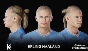 فیس Erling Haaland برای PES 2021
