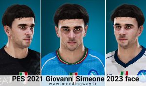 فیس Giovanni Simeone برای PES 2021 - آپدیت 8 آذر 1402