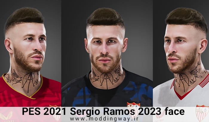 فیس Sergio Ramos برای PES 2021 - آپدیت 2 آذر 1402