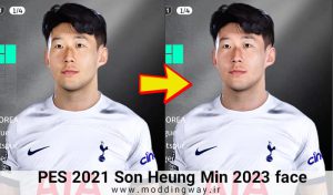 فیس Son Heung Min برای PES 2021