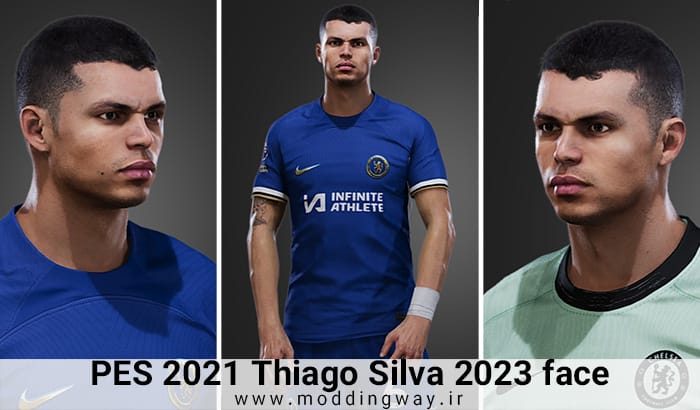 فیس Thiago Silva برای PES 2021 - آپدیت 3 آذر 1402