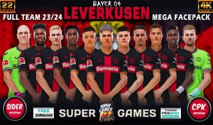 فیس پک Bayer 04 Leverkusen 23/24 برای PES 2021
