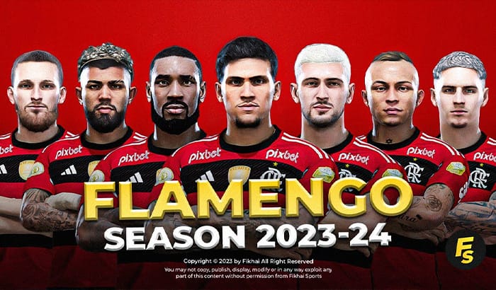 فیس پک CR Flamengo 23/24 برای PES 2021