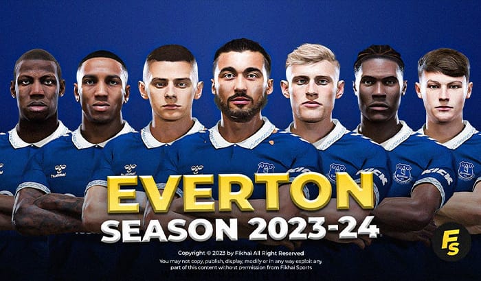 فیس پک Everton FC 23/24 برای PES 2021
