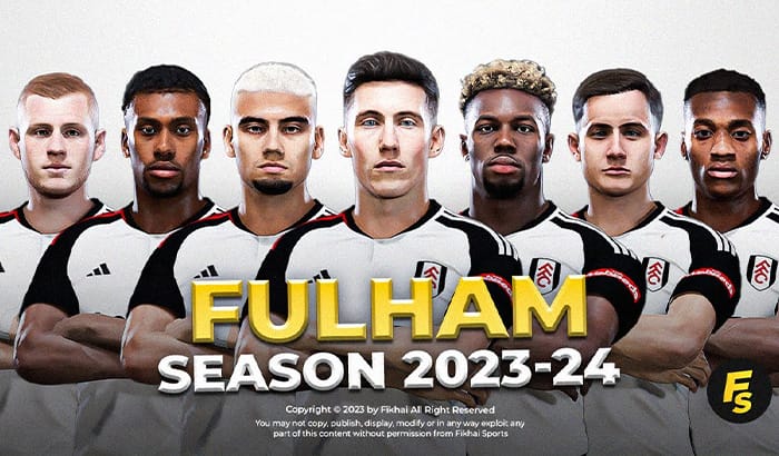 فیس پک Fulham FC 23/24 برای PES 2021