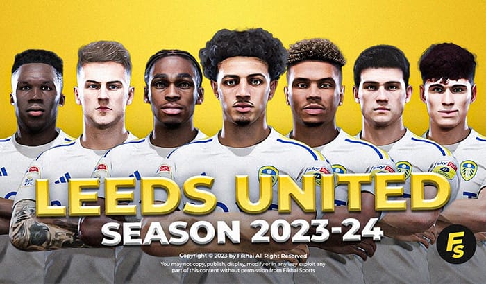 فیس پک Leeds United 23/24 برای PES 2021