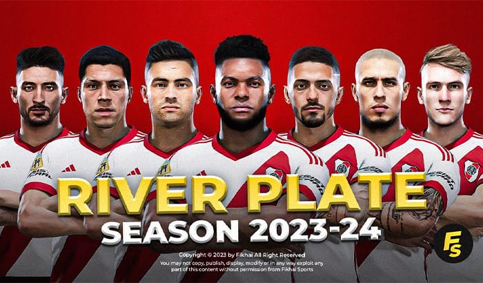 فیس پک River Plate 23/24 برای PES 2021