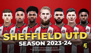فیس پک Sheffield United 23/24 برای PES 2021