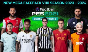 فیس پک new season 23/24 v118 برای PES 2021