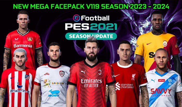 فیس پک new season 23/24 v119 برای PES 2021