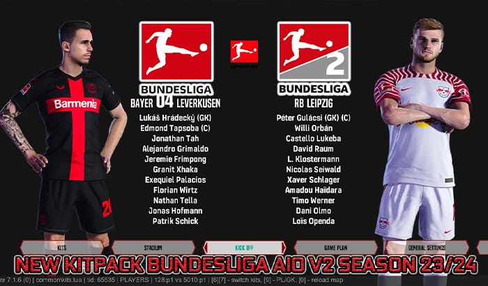 کیت پک Bundesliga Season 23/24 v2 AIO برای PES 2021