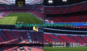 ماد Clean No Crowd 2023 برای PES 2021