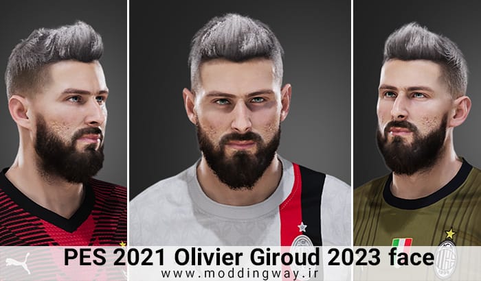فیس Olivier Giroud برای PES 2021 - آپدیت 5 آذر 1402