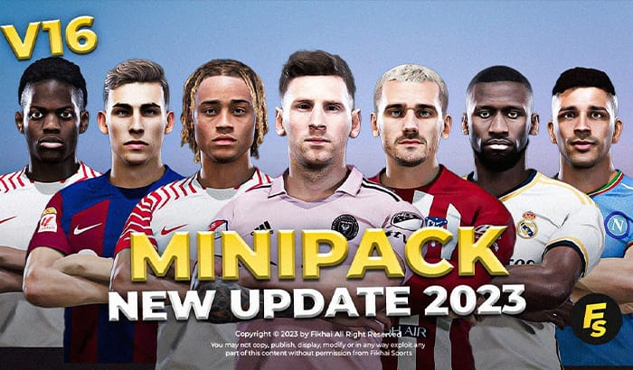 فیس پک New Facepack V16 Season 2023/24 برای PES 2021