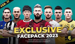 فیس پک New Facepack V17 Season 2023/24 برای PES 2021