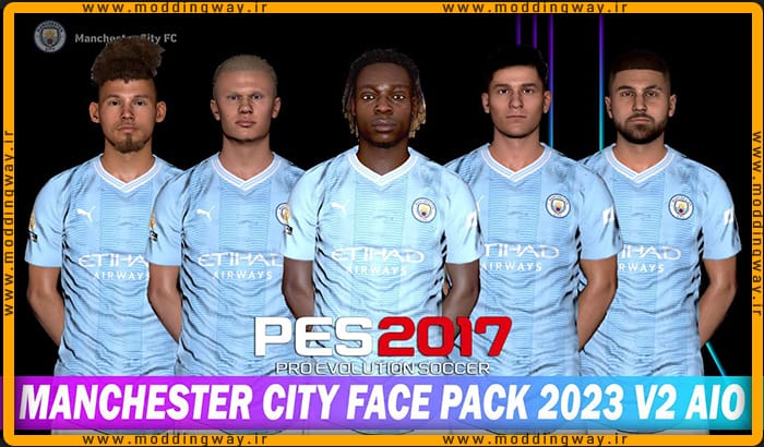 فیس پک MANCHESTER CITY برای PES 2017 